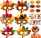 16-Piece Thanksgiving Craft Kit – Felt Turkey Masks for DIY Arts, Fall Party Favors, and Classroom Activities